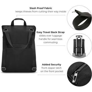 Solo Stealth Hybrid Backpack - Anti-Theft Features