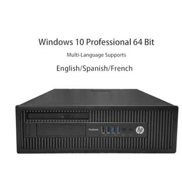 HP ProDesk 600 G1 SFF Business Desktop PC, Core i5-4570, 16GB RAM, 1TB SSD, Keyboard & Mouse, WiFi, Bluetooth, Windows 10 Pro(Renewed)