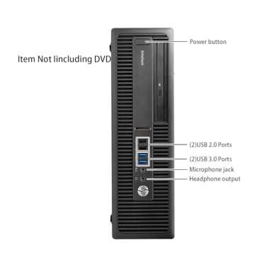 HP ProDesk 600 G1 SFF Business Desktop PC, Core i5-4570, 16GB RAM, 1TB SSD, Keyboard & Mouse, WiFi, Bluetooth, Windows 10 Pro(Renewed)