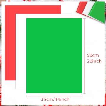 NEBURORA 72 Sheets Christmas Tissue Paper Assortment 14 X 20 Inch Red Green White Gift Wrapping Tissue Paper Bulk for Holiday Gift Crafts Bags and Party Decorations