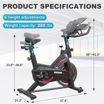 GOFLYSHINE Exercise Bikes Stationary - Home Fitness Revolution