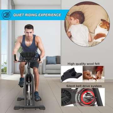 GOFLYSHINE Stationary Exercise Bikes for Home Use