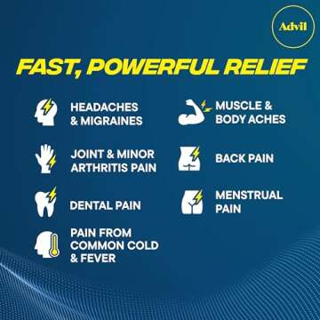 Advil Pain Reliever and Fever Reducer, Pain Relief Medicine with Ibuprofen 200mg for Headache, Backache, Menstrual Pain and Joint Pain Relief - 300 Coated Tablets