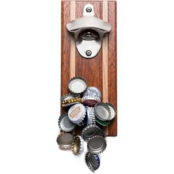 Bruntmor Magnetic Wine Opener & Cap Catcher