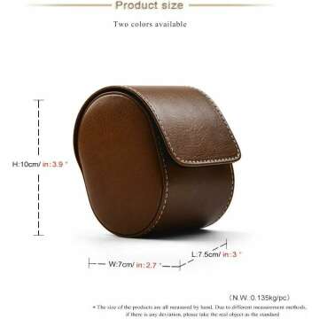 Oirlv Luxury Leather Watch Case for Gifts & Travel