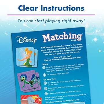 Wonder Forge Disney Classic Characters Matching Game | Fun Learning Toy for Kids Ages 3-5 | Engaging Memory Skills Game | Features Beloved Disney Icons