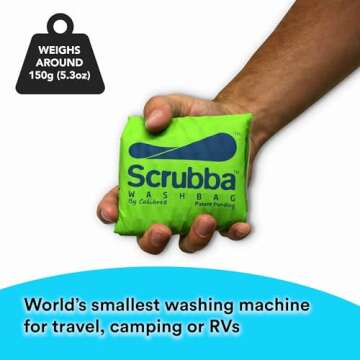 Scrubba Wash Bag Portable Washing Machine - Lightweight Travel Laundry Solution