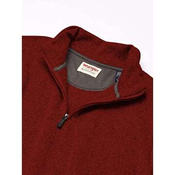 Wrangler Men's Fleece Quarter-Zip - Bossa Nova