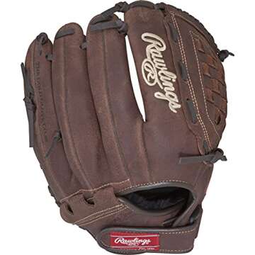 Rawlings | PLAYER PREFERRED Glove | Baseball/Softball | Right Hand Throw | 12.5" - Basket Web