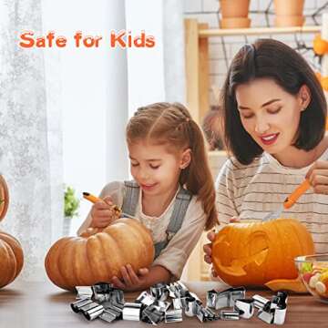 WANNTS Pumpkin Carving Kit for Kids - 24 Pieces