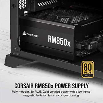 Corsair RMX Series (2021), RM850x, 850 Watt, Gold, Fully Modular Power Supply (Renewed)