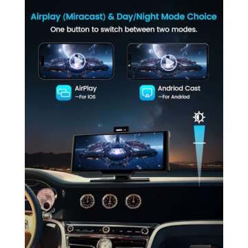 10’’ Wireless Apple Carplay & Android Auto Touch Screen