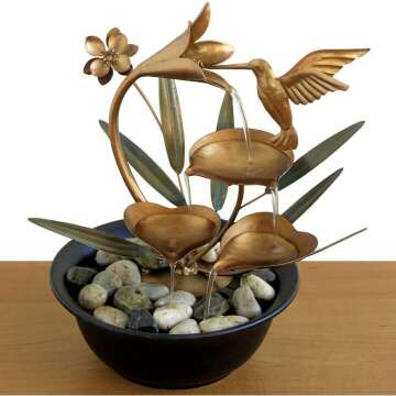 Indoor Hummingbird Lily Fountain