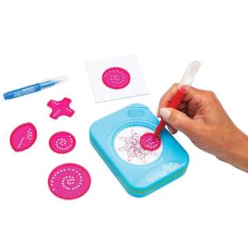 Spirograph Travel – Arts and Crafts, Travel Toys, Kids Toys, Art Supplies, Craft Supplies, Toddler Arts and Crafts, Drawing Art Kit, Toddler Activities, Unleash Your Child Inner Artist, Ages 5+