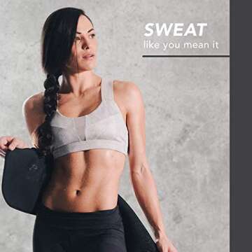 Sweet Sweat Waist Trimmer for Women and Men - Sweat Band Waist Trainer for High-Intensity Training & Workouts