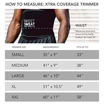 Sweet Sweat Waist Trimmer for Women and Men - Sweat Band Waist Trainer for High-Intensity Training & Workouts