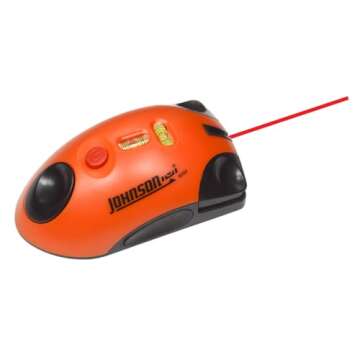 Johnson Level & Tool 9250 Laser Mouse, 30' Interior Range, Orange, 1 Laser Mouse