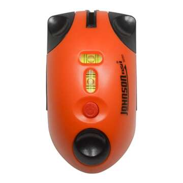 Johnson Level & Tool 9250 Laser Mouse, 30' Interior Range, Orange, 1 Laser Mouse