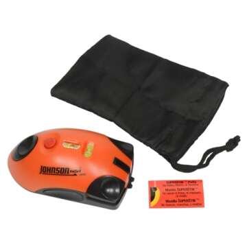 Johnson Level & Tool 9250 Laser Mouse, 30' Interior Range, Orange, 1 Laser Mouse