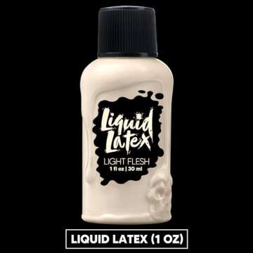 Spooktacular Creations 1 Oz Halloween Makeup Liquid Latex for Adult and Kids, Light Flesh Color Fake Skin for Zombie Vampire Dress Up, Stage, Film, and Cosplay