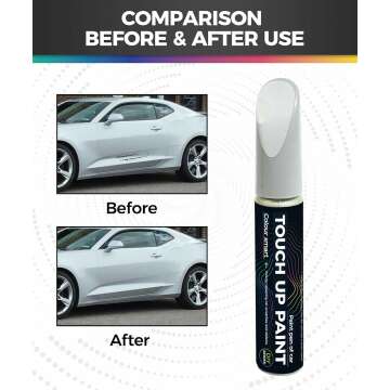 Touch Up Paint Pen,Touch Up Paint for Cars,Car Accessories Car Touch Up Paint, Automotive Paint Pen Scratch Repair,Car Remover Scratch Paint Pen,Car Paint Pen for Erase Car Scratches (Silver)