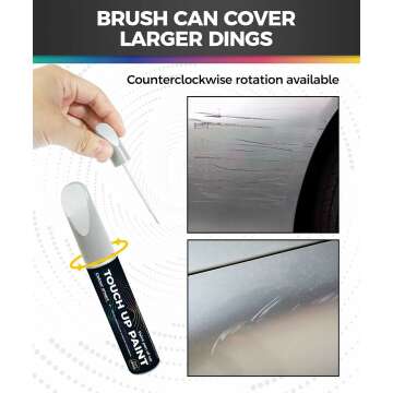 Touch Up Paint Pen,Touch Up Paint for Cars,Car Accessories Car Touch Up Paint, Automotive Paint Pen Scratch Repair,Car Remover Scratch Paint Pen,Car Paint Pen for Erase Car Scratches (Silver)