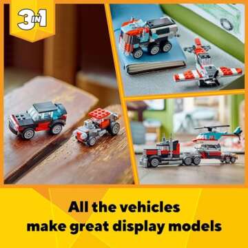 LEGO Creator 3 in 1 Flatbed Truck for Kids 7+