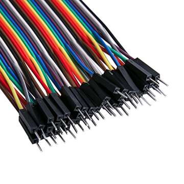 ELEGOO 120pcs Multicolored Dupont Wire Jumper Cables for Arduino