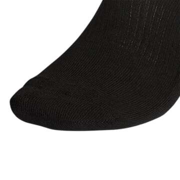 Cushioned Quarter Socks with Arch Support - 6 Pairs