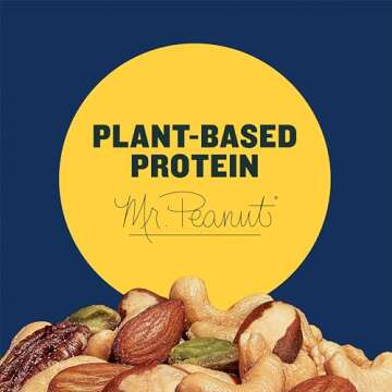 PLANTERS Pistachio Lovers Nut Mix, Mixed Nuts Snack with Pistachios no shell, Almonds & Cashews, Party Snacks, Plant-Based Protein, After School Snack, Bulk Nuts, Kosher 1lb 2.5oz Canister