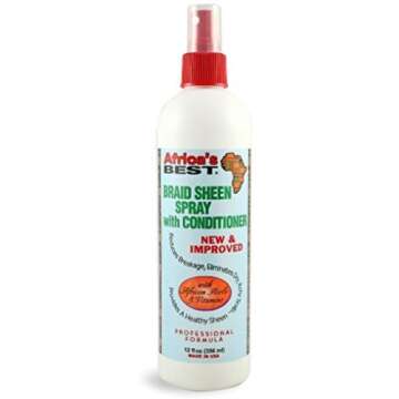 Africa Best Braid Sheen Spray with Conditioner, 12 oz (Pack of 3)