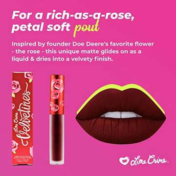 Lime Crime Velvetines Liquid Matte Lipstick, Wicked - French Vanilla Scent - Long-Lasting Velvety Matte Lipstick - Won't Bleed or Transfer - Vegan