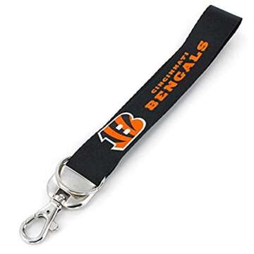 Aminco NFL Cincinnati Bengals Deluxe Wristlet Keychain, 5