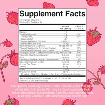 MaryRuth Organics Multivitamin for Women 14 | Women's Multivitamin Gummies | Immune Support Daily Women's Multivitamin | Skin Health | Sugar Free | Vegan | Non-GMO | 60 Count