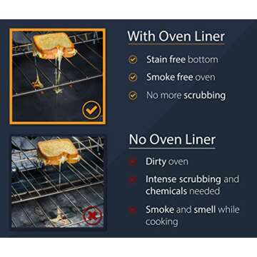 Non-Stick Heavy Duty Oven Liners - 2 Pack