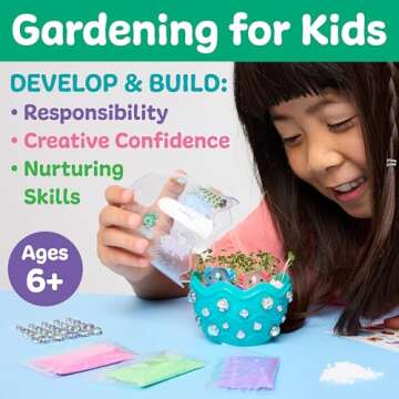 Creativity for Kids Mini Garden: Axolotl Terrarium - STEM Science Kit for Kids, Axolotl Arts and Crafts for Kids, Kids Gifts Stocking Stuffers and DIY Girls Toys Age 6-8+