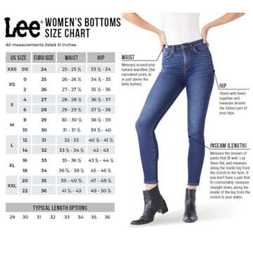 Lee Women's Flare Jean - Mid Rise, Size 16, Inner Strength