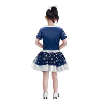 MODERN HERO Indianapolis Colts Girl's NFL MVP Tailgate Tutu Dress Costume, Size Medium