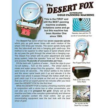 Desert Fox Automatic Gold Panning Machine - Variable Speed - Gold Mining Equipment (Desert Fox)