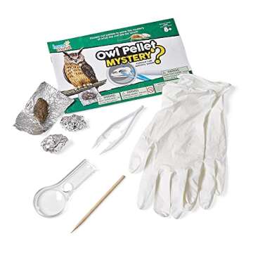 hand2mind Animal Science Kit for Kids 8-12, Kids Science Kit with Fact-Filled Guide, Learn About Animal Biology and Dissect Owl Pellets, STEM Toys, 10 Science Experiments