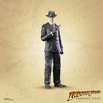 Indiana Jones Hasbro and The Raiders of The Lost Ark Adventure Series Major Arnold Toht Toy,6-inch Action Figures,Ages 4 and up (F6061)