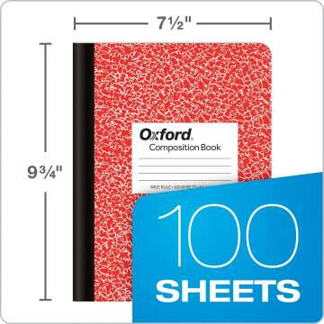 Oxford Composition Notebooks - 6 Pack School Supplies