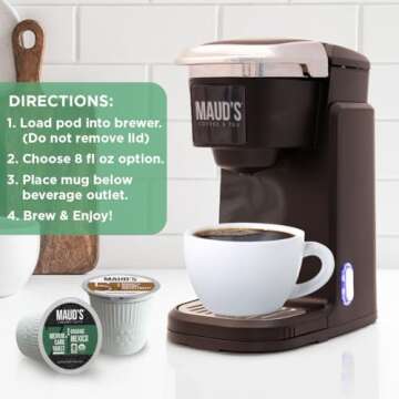 Maud's 40 Ct Flavored Coffee Pods - 100% Arabica