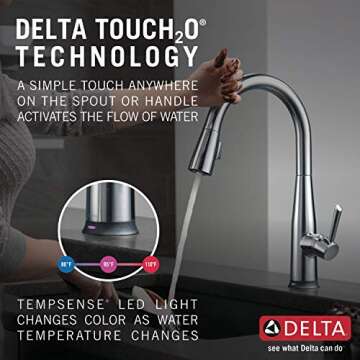 Delta Essa Touch Kitchen Faucet - Innovative Touch Control