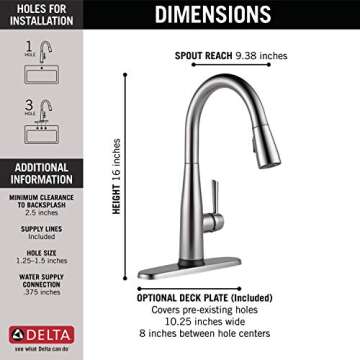 Delta Essa Touch Kitchen Faucet - Innovative Touch Control