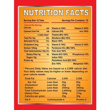 Survival Tabs 15 Day 180 Tabs Emergency Food Survival Food Meal Replacement MREs Gluten Free and Non-GMO 25 Years Shelf Life Long Term Food Storage - Vanilla Flavor