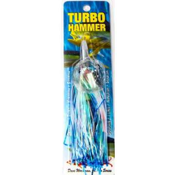 Boone Turbo Hammer Lure, Blue/Silver, 5 1/2-Inch