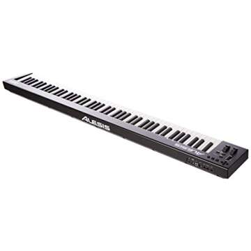 Alesis Q88 MKII - 88 Key USB MIDI Keyboard Controller with Full Size Velocity Sensitive Semi-Weighted Keys and Music Production Software Included