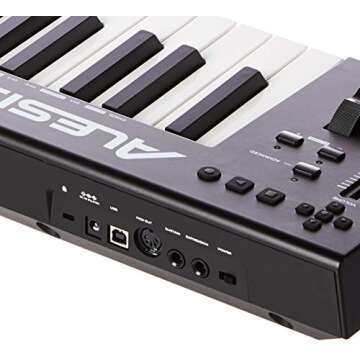 Alesis Q88 MKII - 88 Key USB MIDI Keyboard Controller with Full Size Velocity Sensitive Semi-Weighted Keys and Music Production Software Included