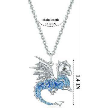 Dinosaur Necklace Birthday Gifts for Teen Girls